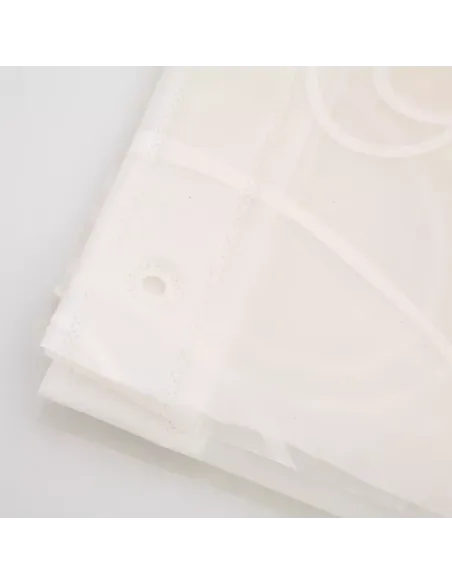 Шторка для ванної Frap F8805, біла, 1800 х 1800 мм