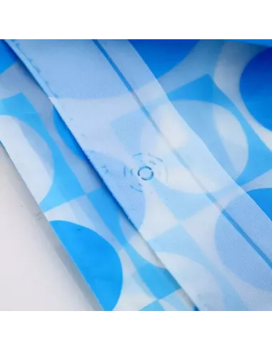 Шторка для ванной Frap F8806, голубая, 1800 х 1800 мм