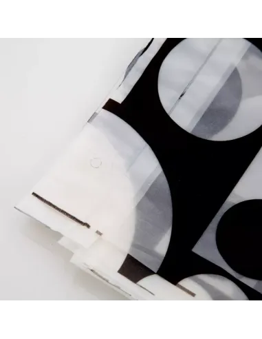 Шторка для ванної Frap F8853, біла, 1800 х 2000 мм