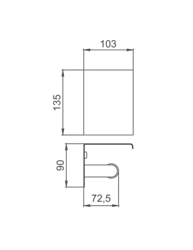 Тримач для туалетного паперу Frap F502