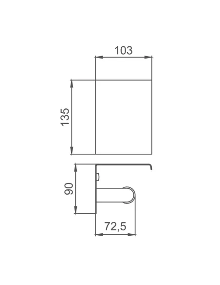 Держатель для туалетной бумаги Frap F502