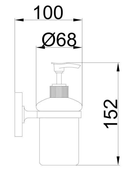 Дозатор жидкого мыла Frap F1927 для ванной