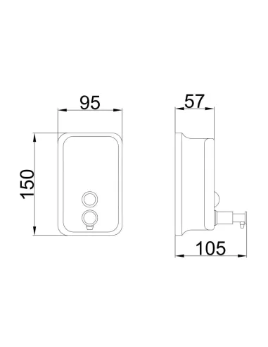 Дозатор жидкого мыла Frap F401 для ванной