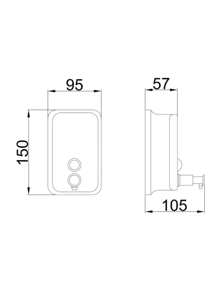Дозатор жидкого мыла Frap F401 для ванной