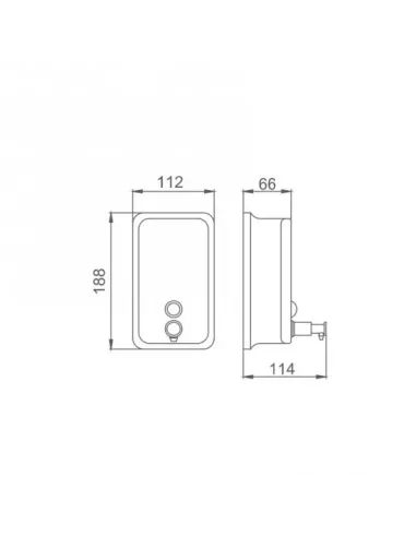 Дозатор рідкого мила Frap F402 для ванної