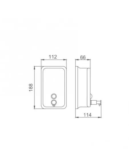 Дозатор жидкого мыла Frap F402 для ванной