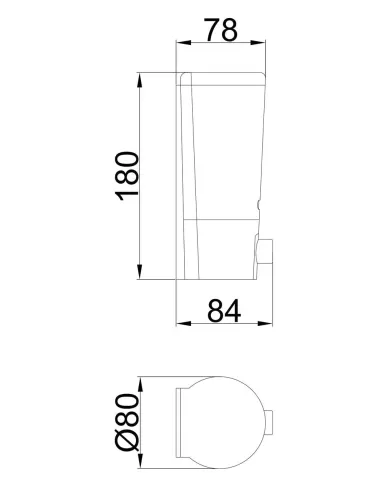 Дозатор жидкого мыла Frap F406 для ванной