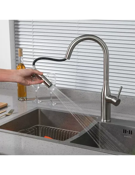 Змішувач для кухні Gappo G4398-45, з висувним виливом