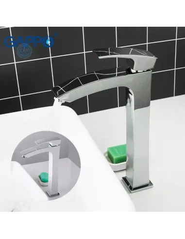 Смеситель для умывальника Gappo G1007-11 хром, однорычажный