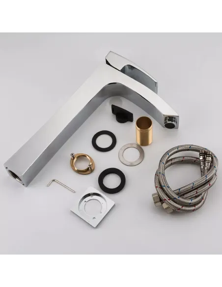 Смеситель для умывальника Gappo G1007-11 хром, однорычажный