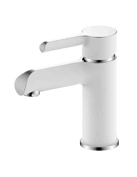 Смеситель для умывальника Gappo G1003-8 белый, однорычажный