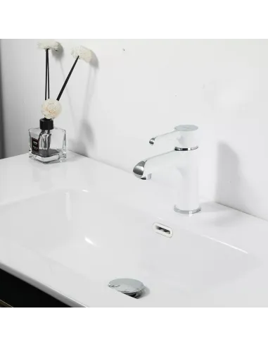 Смеситель для умывальника Gappo G1003-8 белый, однорычажный