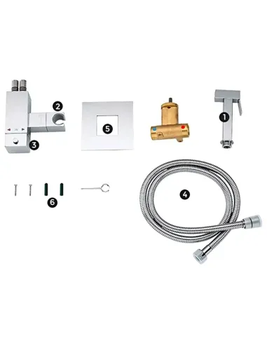 Смеситель для биде Gappo G7207-40 с термостатом