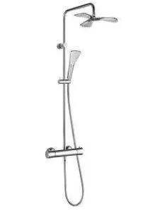 Душова стійка Kludi Dual Shower System 6709605-00 (з терморегулятором, з душовою головкою Kludi Fizz) - 1