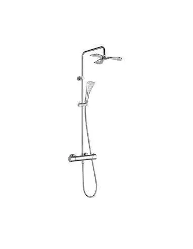 Душевая стойка Kludi Dual Shower System 6709605-00 (с термостатом, с душевой лейкой Kludi Fizz) - 1