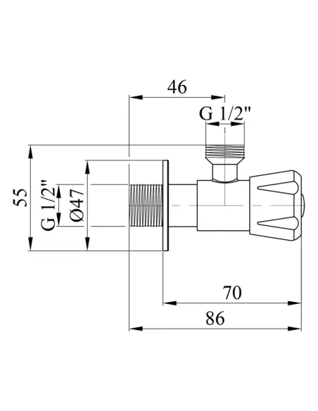 Кран приборный Kroner KRP Edelstahl Klassisch - ESG101 НН 1/2х1/2 дюйма Кран приборный Kroner KRP Edelstahl Klassisch - ESG101 НН 1/2х1/2 дюйма