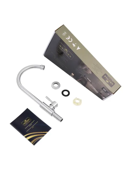 Монокран для умывальника Kroner KRP Edelstahl Klassisch - ESG098, никель