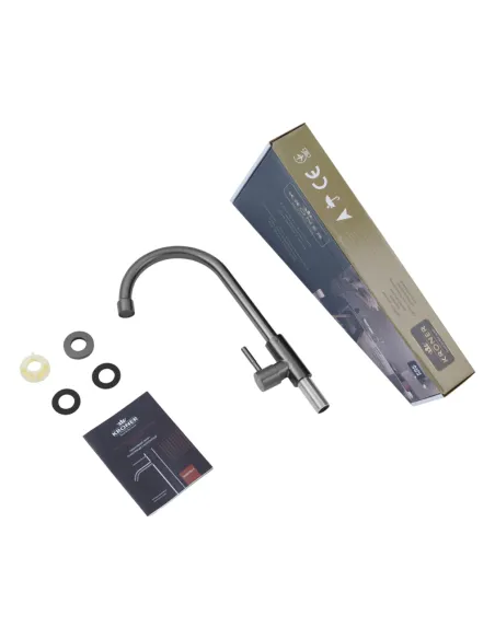 Монокран для умывальника Kroner KRP Edelstahl Klassisch - SCH098PVD, графит