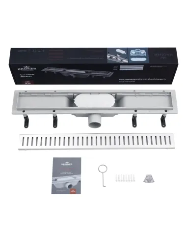 Душовий лінійний трап Kroner KRP Harz S60 Sektion, сухий затвор