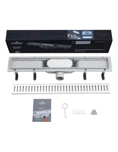 Душовий лінійний трап Kroner KRP Harz S70 Sektion, сухий затвор