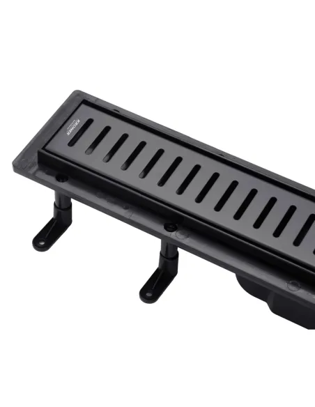 Душевой линейный трап Kroner KRP Harz SCH60 Sektion Schwarz, сухой затвор