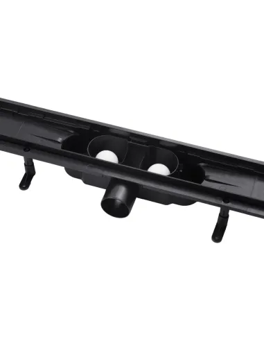 Душовий лінійний трап Kroner KRP Harz SCH60 Sektion Schwarz, сухий затвор