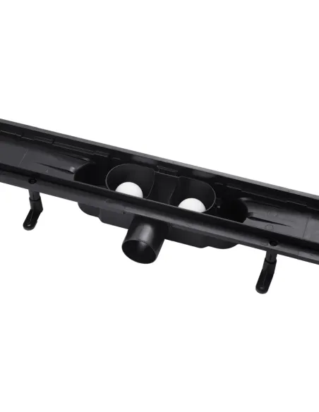 Душовий лінійний трап Kroner KRP Harz SCH60 Sektion Schwarz, сухий затвор