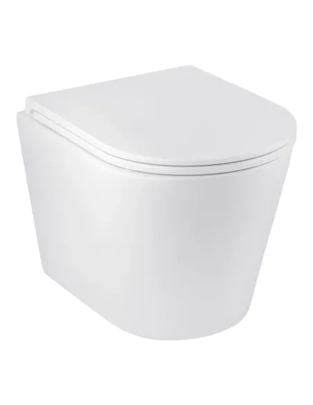 Унитаз Kroner Armada WHI513636 RIMLESS 360х360х510 мм, безободковый, подвесной, сиденье Soft-close