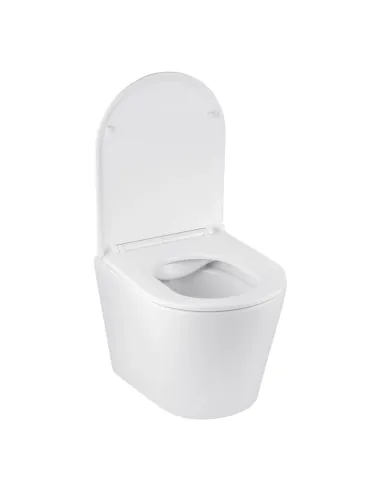 Унітаз Kroner Armada WHI513636 RIMLESS 360х360х510 мм, безободковий, підвісний, сидіння Soft-close