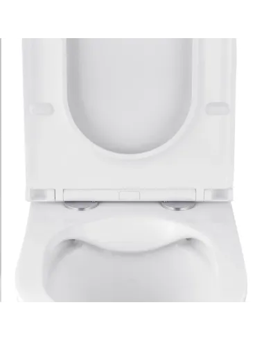 Унитаз Kroner Armada WHI513636 RIMLESS 360х360х510 мм, безободковый, подвесной, сиденье Soft-close