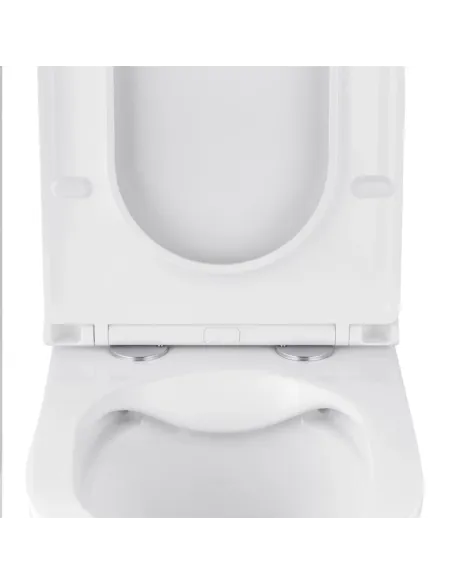 Унитаз Kroner Armada WHI513636 RIMLESS 360х360х510 мм, безободковый, подвесной, сиденье Soft-close