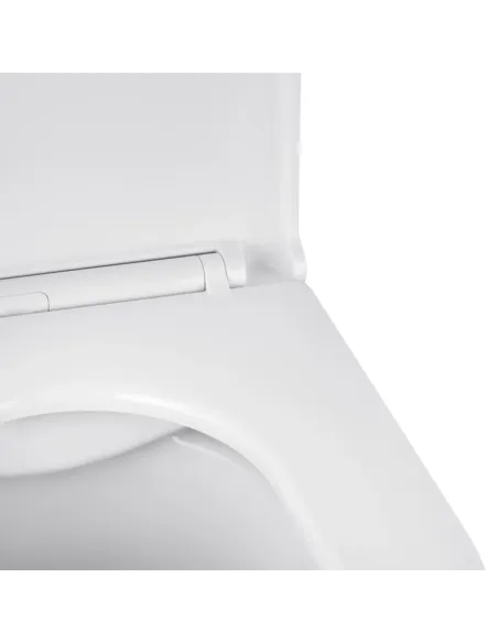 Унитаз Kroner Armada WHI513636 RIMLESS 360х360х510 мм, безободковый, подвесной, сиденье Soft-close