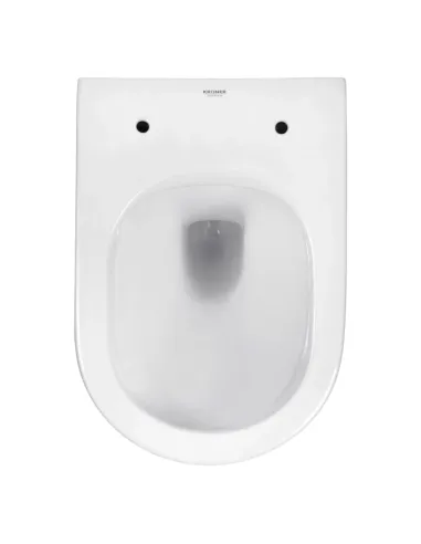 Унитаз Kroner Armada WHI513636 RIMLESS 360х360х510 мм, безободковый, подвесной, сиденье Soft-close