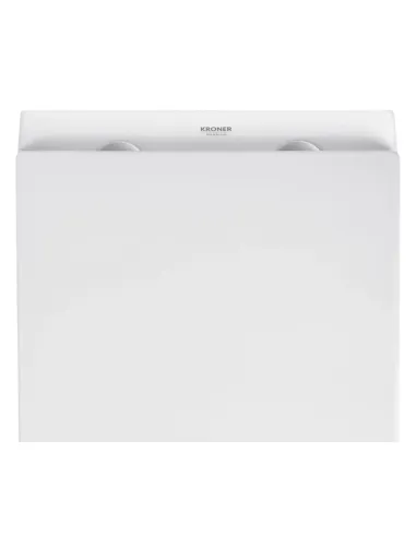 Унитаз Kroner Armada WHI513636 RIMLESS 360х360х510 мм, безободковый, подвесной, сиденье Soft-close