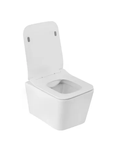 Унітаз Kroner Eifel WHI523629 RIMLESS 360х350х520 мм, безободковий, підвісний, сидіння Soft-close