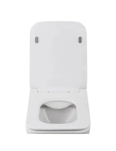 Унитаз Kroner Eifel WHI523629 RIMLESS 360х350х520 мм, безободковый, подвесной, сиденье Soft-close