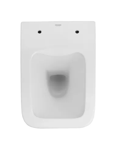 Унитаз Kroner Eifel WHI523629 RIMLESS 360х350х520 мм, безободковый, подвесной, сиденье Soft-close
