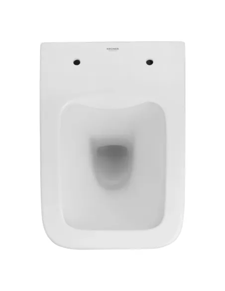 Унитаз Kroner Eifel WHI523629 RIMLESS 360х350х520 мм, безободковый, подвесной, сиденье Soft-close