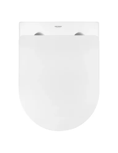 Унітаз Kroner Harz WHI483632 TORNADO 360х350х480 мм, безободковий, підвісний, сидіння Soft-close
