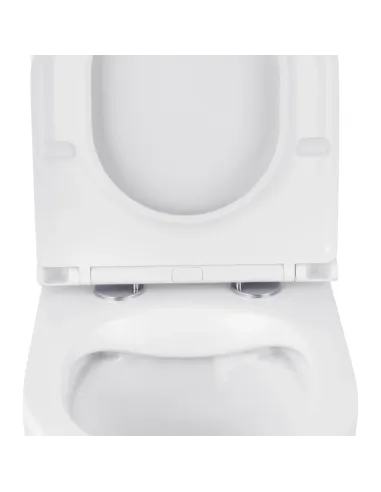 Унітаз Kroner Harz WHI493736 RIMLESS 380х355х490 мм, безободковий, підвісний, сидіння Soft-close