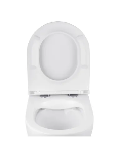 Унітаз Kroner Harz WHI493736 RIMLESS 380х355х490 мм, безободковий, підвісний, сидіння Soft-close