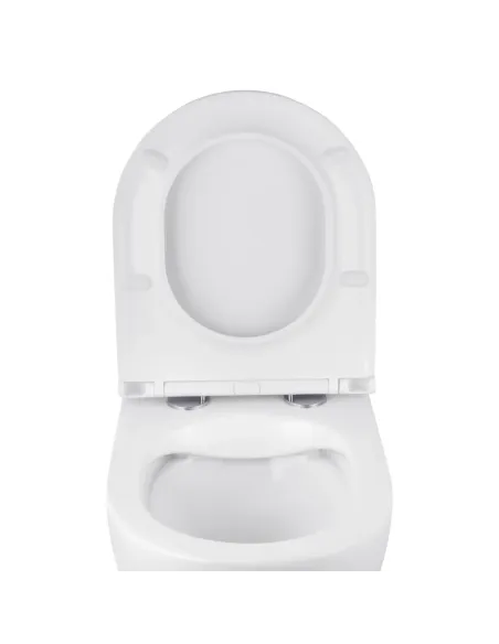 Унітаз Kroner Harz WHI493736 RIMLESS 380х355х490 мм, безободковий, підвісний, сидіння Soft-close