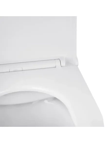 Унитаз Kroner Harz WHI493736 RIMLESS 380х355х490 мм, безободковый, подвесной, сиденье Soft-close