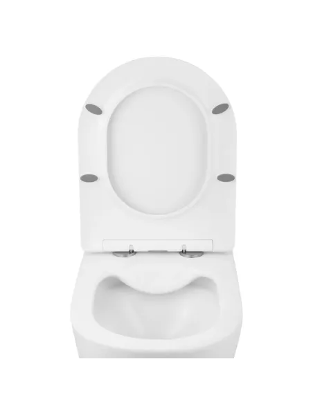 Унітаз Kroner Harz WHI523632 RIMLESS 380х360х515 мм, безободковий, підвісний, сидіння Soft-close