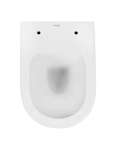 Унітаз Kroner Harz WHI523632 RIMLESS 380х360х515 мм, безободковий, підвісний, сидіння Soft-close