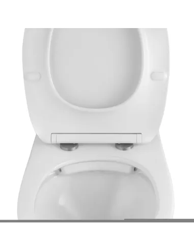 Унітаз Kroner KRP - A534UF Rimless 410х355х555 мм, безободковий, підвісний, сидіння Soft-close