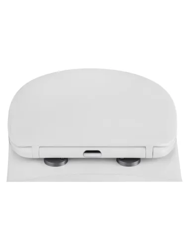 Унитаз Kroner KRP - A534UF Rimless 410х355х555 мм, безободковый, подвесной, сиденье Soft-close