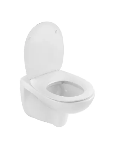 Унітаз Kroner Oker WHI533536 RIMLESS 410х355х555 мм, безободковий, підвісний, сидіння Soft-close