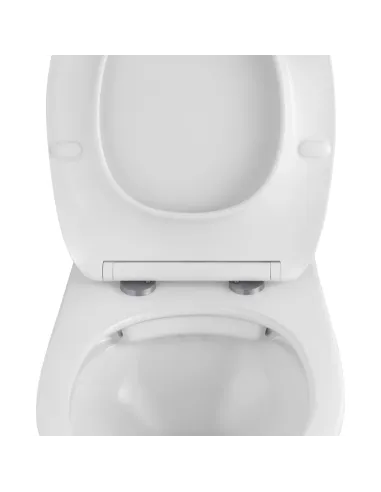 Унітаз Kroner Oker WHI533536 RIMLESS 410х355х555 мм, безободковий, підвісний, сидіння Soft-close