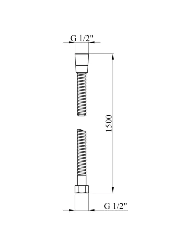 Шланг для душа Kroner KRM - C601 150 см